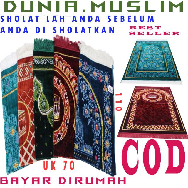 Sajadah Turkey Turki Original Best Seller Sauvenir Sajadah Dunia.Muslim