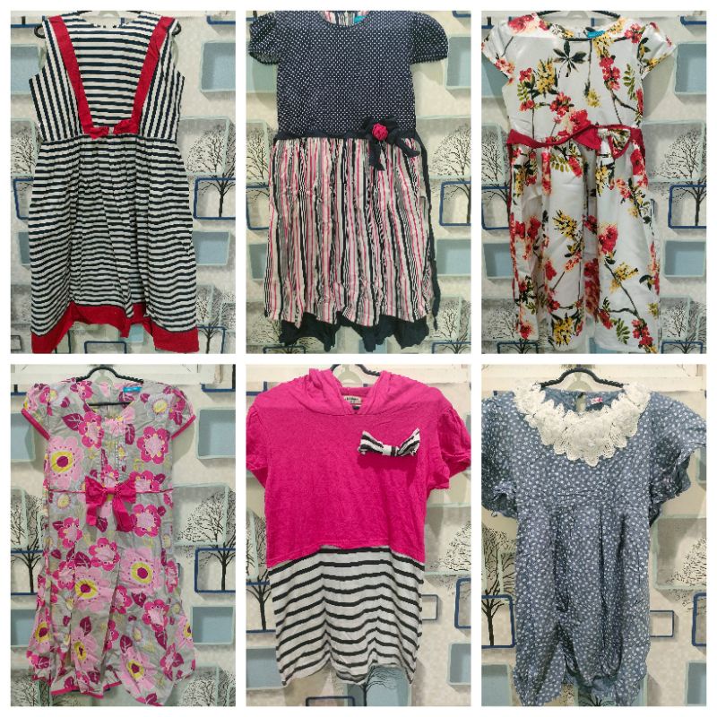 PRELOVED BAJU ANAK CEWE USIA 8-12 TAHUN DRESS BRAND MATAHARI