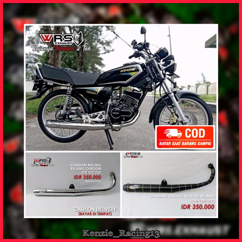 Knalpot Rx King Standar Rx Special Standar Racing Crom Original Wrs Exhaust Bayar Ditempat