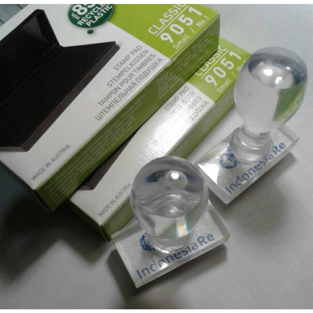 

Stempel Gagang Acrylic Akrilik Manual Custom Design Bak Terpisah