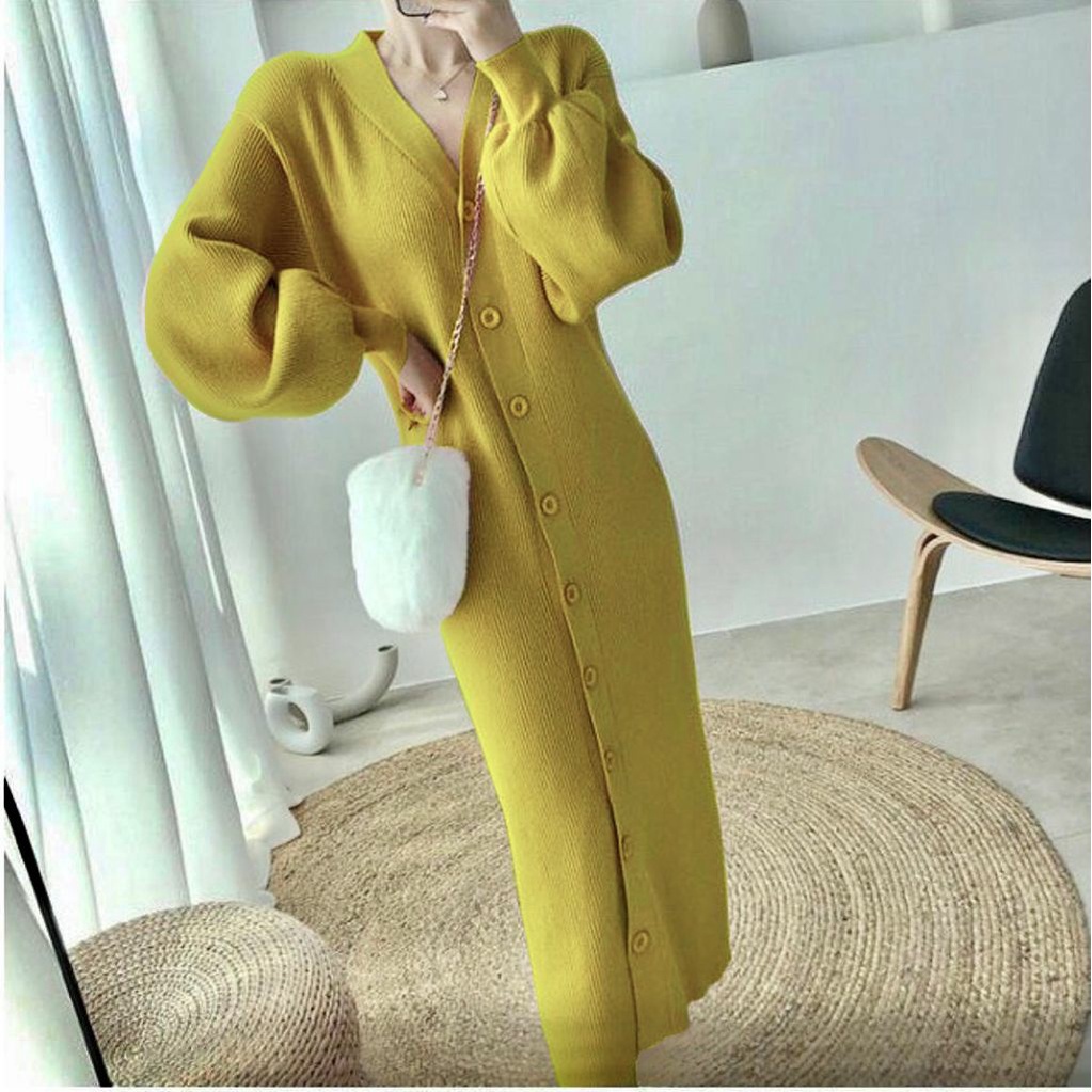 WSE390 - Dress Rajut Molita UK Onesize  LD 90 - 110 CM PJ 110 CM Dress Panjang Maxi PREMIUM QUALITY