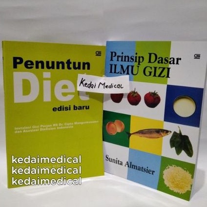 PAKET 2 BUKU PENUNTUN DIET EDISI BARU DAN PRINSIP DASAR ILMU GIZI SUNITA ALMATSIER TERMURAH