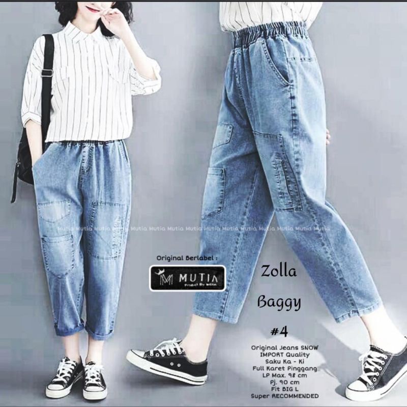 BAGGY JEANS FULL KARET WANITA // VEGA BAGGY PANTS