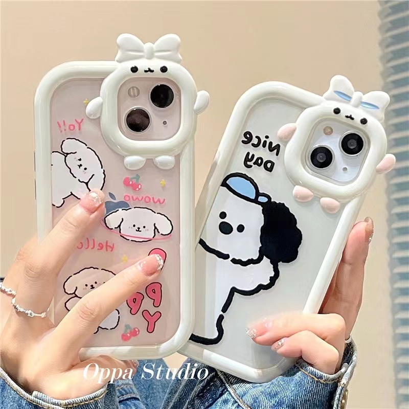 Case Pelindung Motif Kartun Anjing Bahan TPU Untuk iPhone 11 13pro 13prm 12 7Plus xs 8Plus XR 7 8 XR 11pro xs Max 12Pro Max