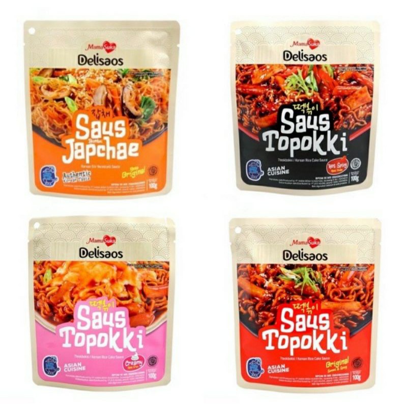 

MamaSuka Delisaos Saus Topokki / Saus Tteokbokki / Saus Toppoki / Saus Japchae 100 gr