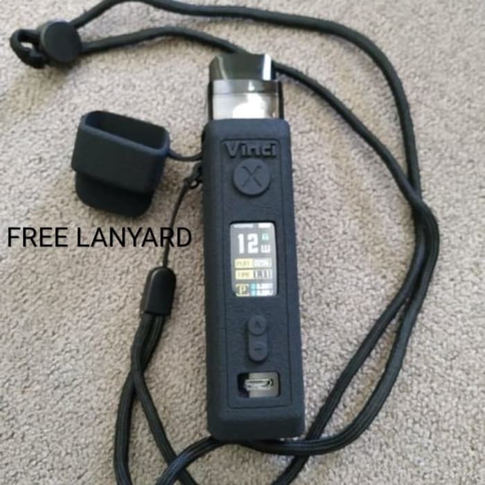 SALE!! LANYARD VINCI X SILICONE ORIGINAL - HITAM GANTUNGAN HANDPHONE