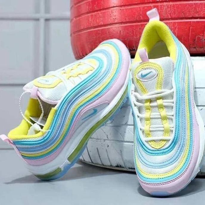 Barang Berkualitas Sepatu Nike Air Max 97 Rainbow Women Premium Original Wanita DISKON
