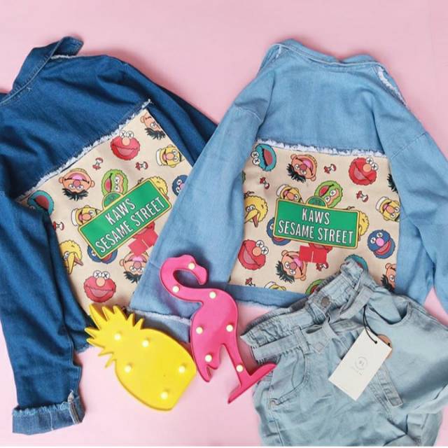 Sesame street bershka jacket