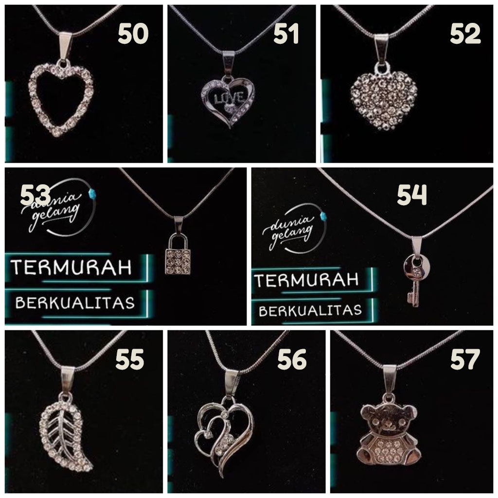 LIONTIN KALUNG BERBAGAI BENTUK / BANDUL KALUNG WANITA PRIA ANAK 7