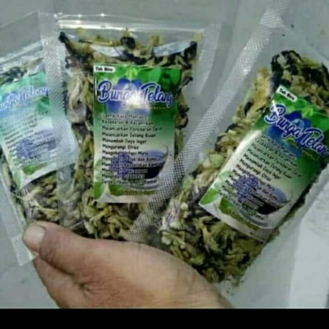 

Bunga telang kering Dried Batterfly pea flower blue tea teh biru 100grm