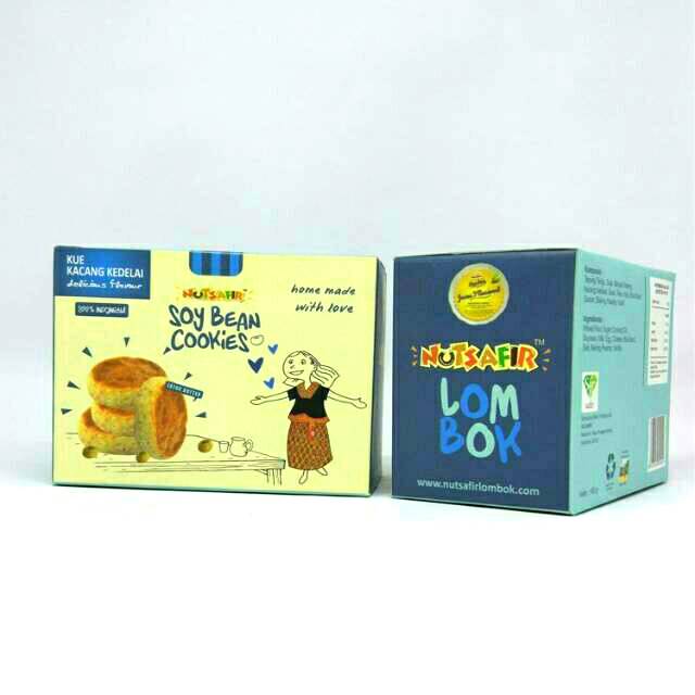 NUTSAFIR KUKIS RASA KEDELAI / SOY BEAN COOKIES KHAS LOMBOK