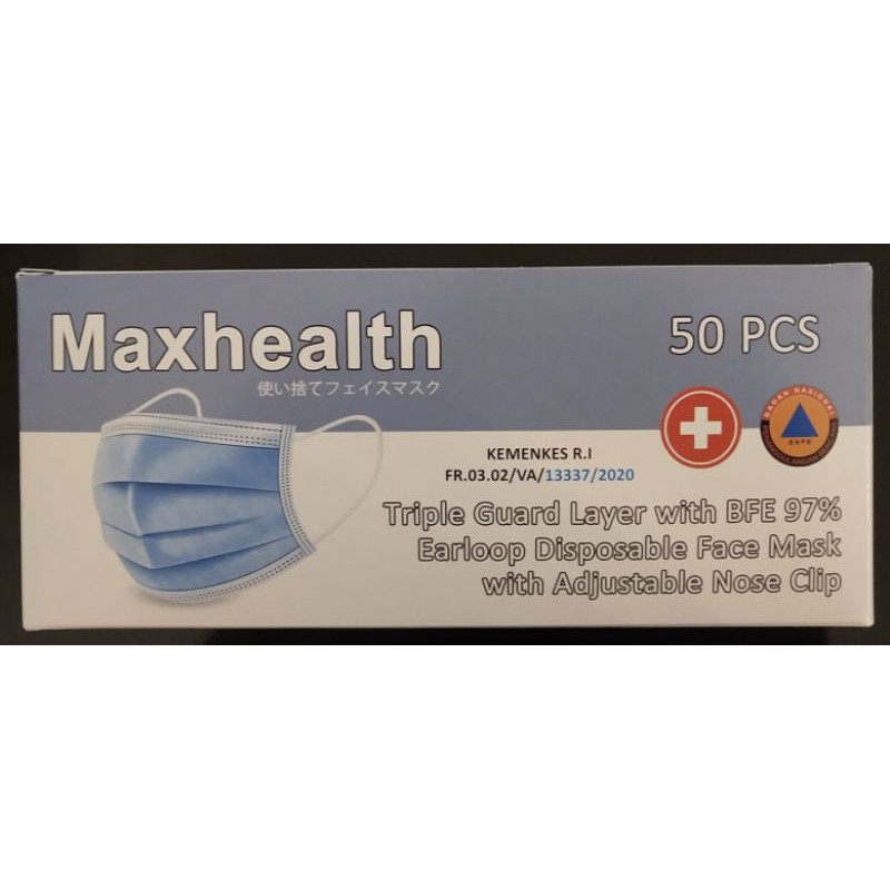 Masker Earloop 3 ply