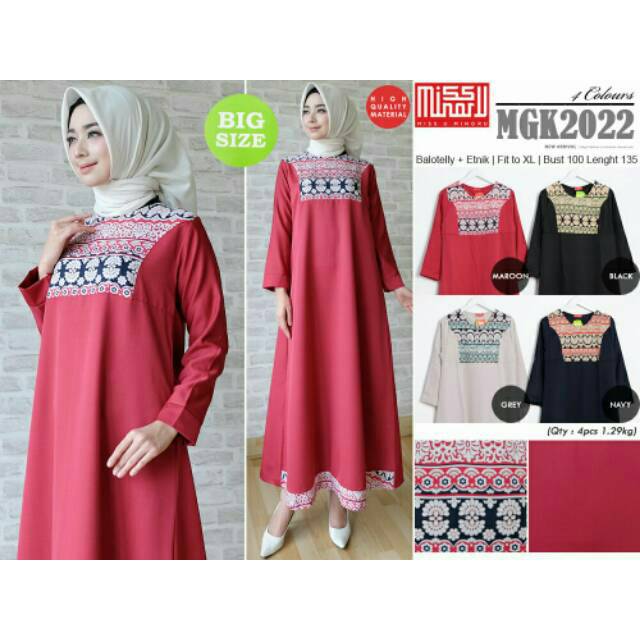 GROSIR Gamis Etnik Balotelly MGK2022