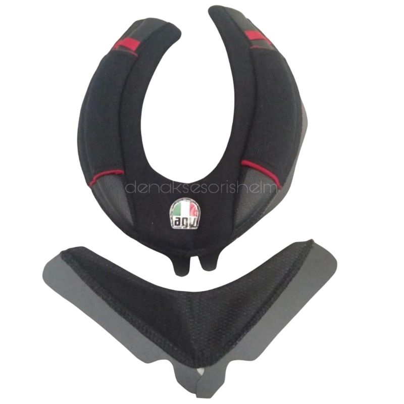 NECKROLL PLUS CHINGUARD MODEL AGV UNIVERSAL~NECKROL ATAU BUSA LEHER DAN CHINGUARD MODEL AGV UNIVERSA