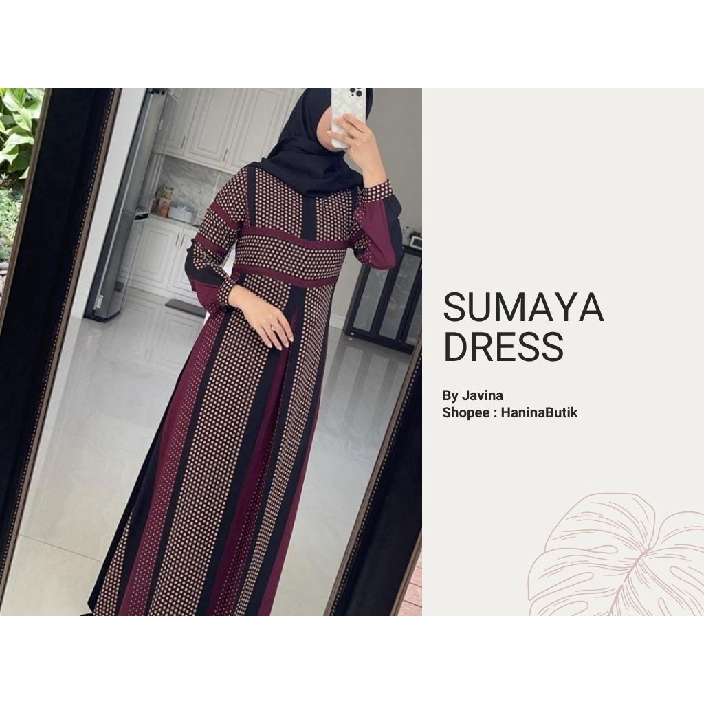 SUMAYA DRESS MAROON / FUCHIA JAVINA / SUMAYA DRESS by JAVINA