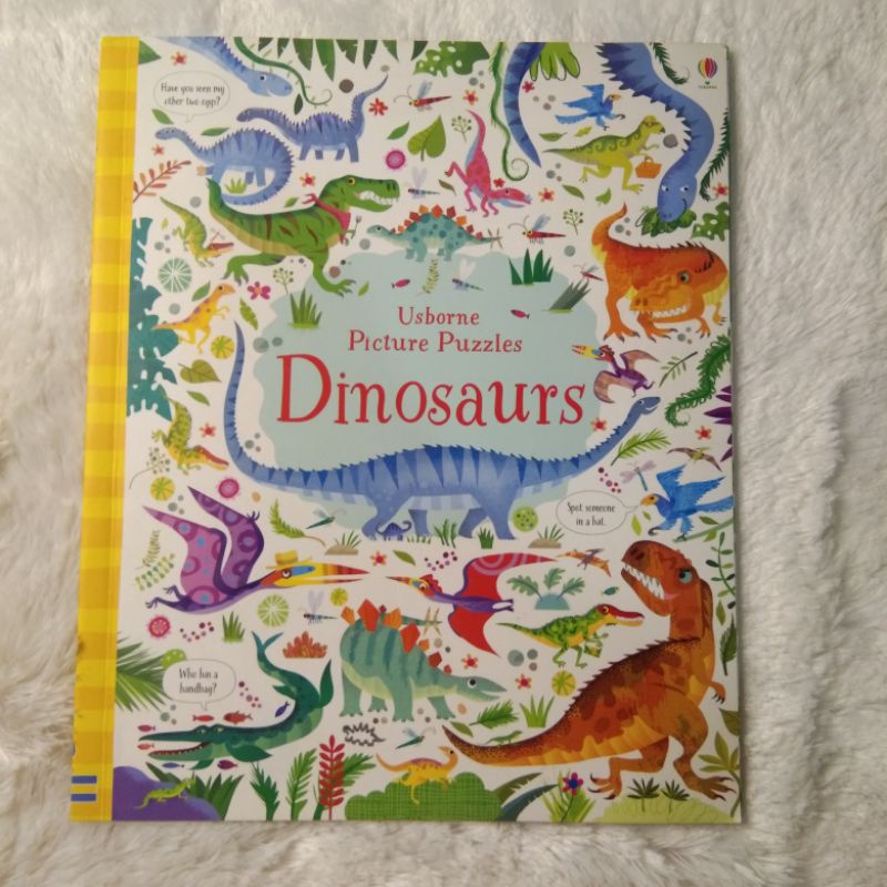 Buku anak preloved second bekas Usborne Picture Puzzles DINOSAURS
