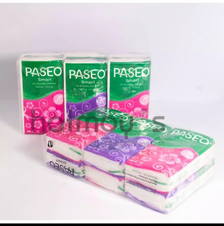 Tissue Paseo Pocket 2 Ply Isi 12 Sheets ( 1 Pack = 6 Bks Kecil )