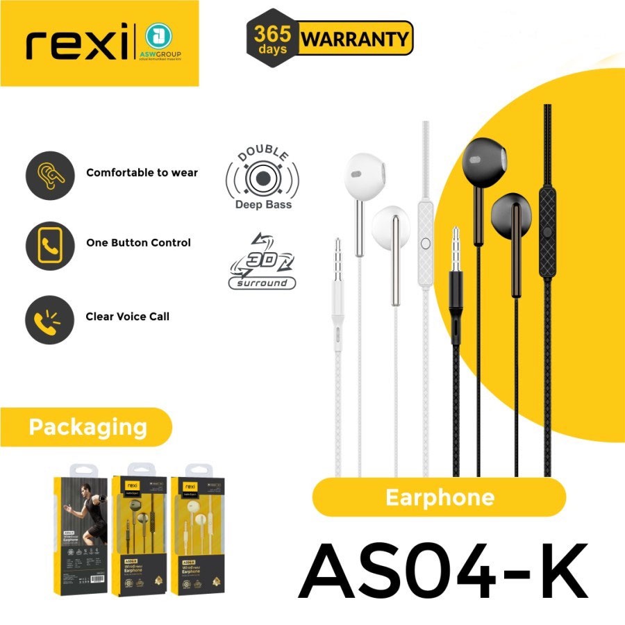 HEADSET REXI WIRED AS04-K METAL