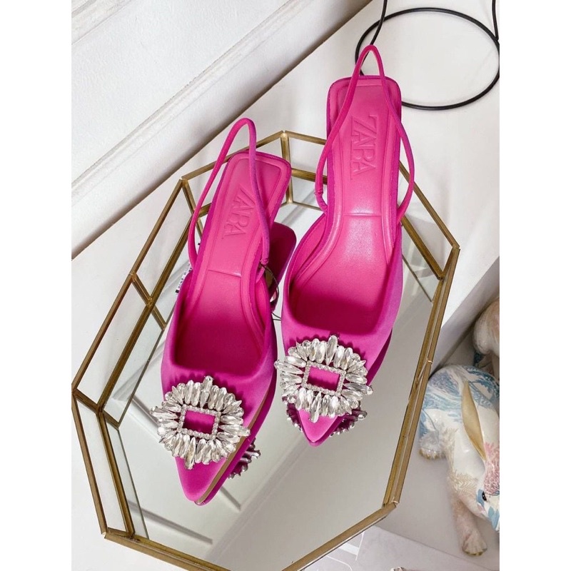 PRELOVED pink zara heels Size 36