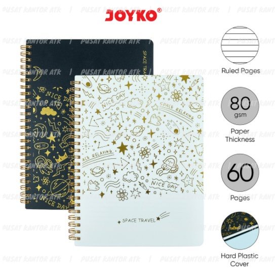 Notebook Bergaris Joyko NB-710 A5 Space Travel Diary  NB710 NB 710 | Ruled Notebook Buku Catatan Ber