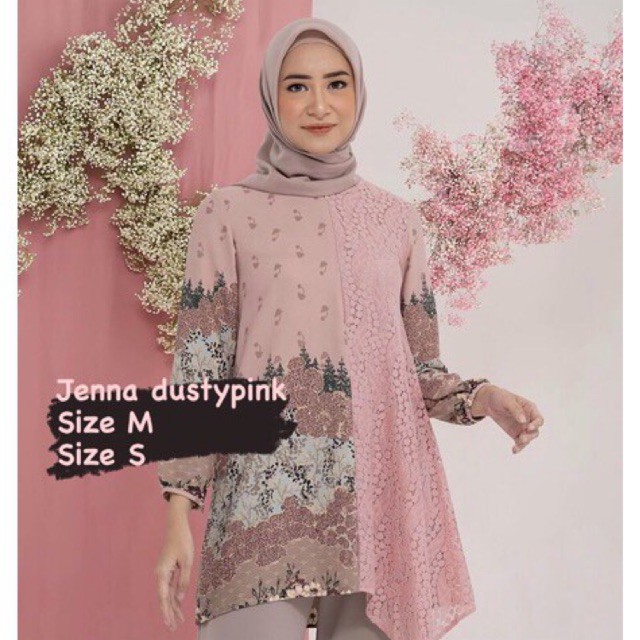 JENNA TUNIK DUSTYPINK SIZE S M GEULIS ID