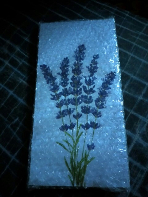 B41 Hiasan Dinding Bunga Lavender Pajangan Cantik Ruang Tamu Dan Kamar Tidur Free Bubble Wrap