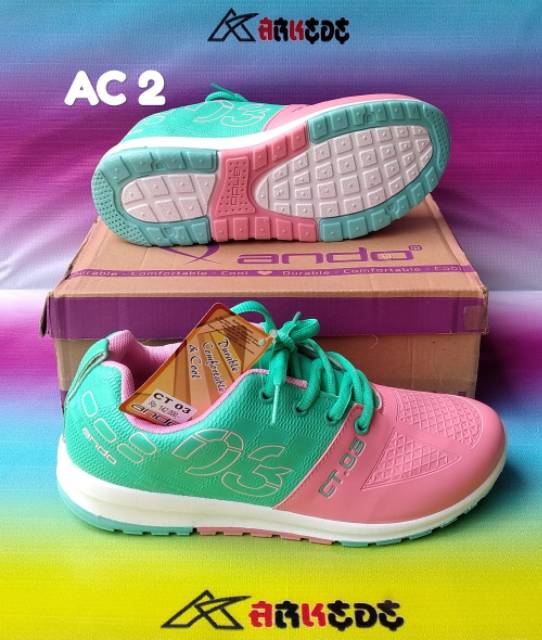 SEPATU ANDO ORIGINAL SPORT WANITA MURAH