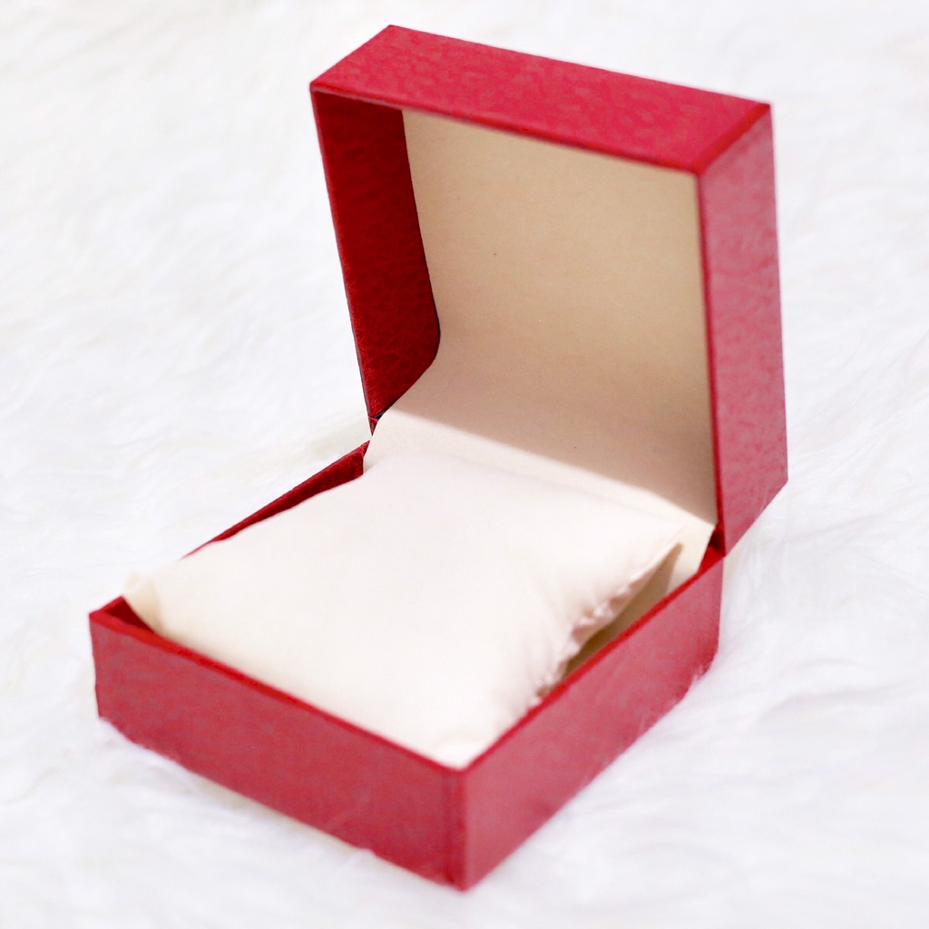 Box jam tangan premium merah kado ulang tahun