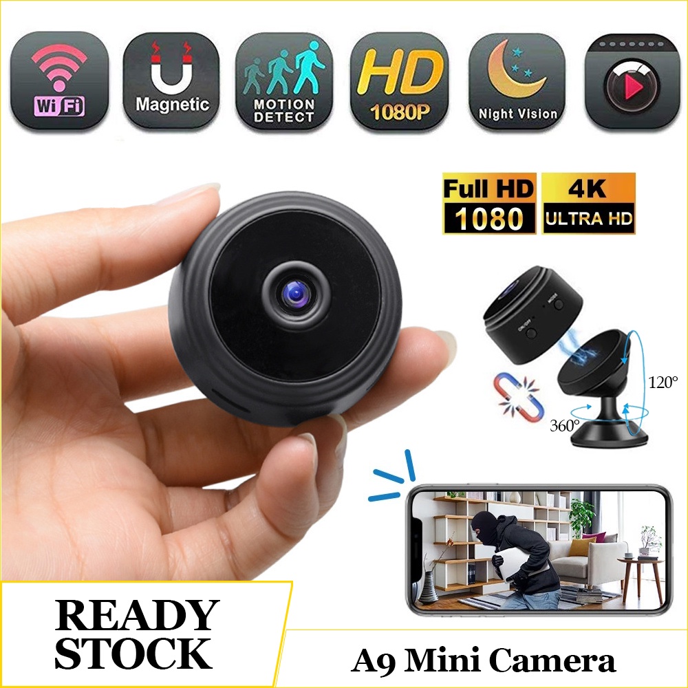 A9 Mini Camera Wireless Wifi Hd 1080P Micro Kamera Kecil Smart Ip Kamera wifi Cctv Spy Camera Kamera pengintai