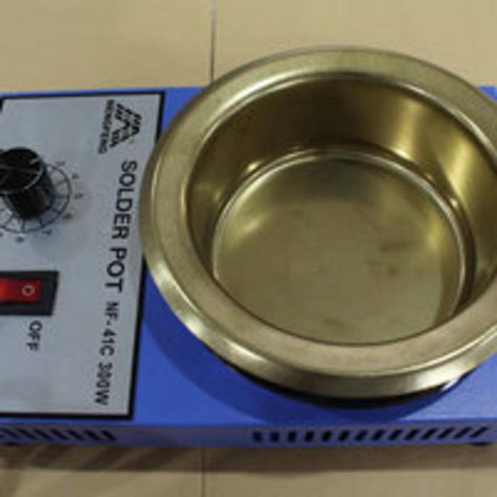 Solder Pot Diameter 10 cm with temperatur control 200 s/d 580 derajat Celcius