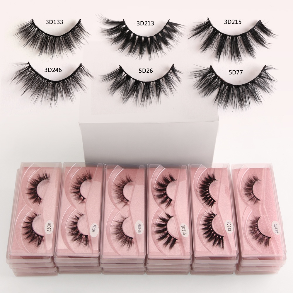 MAGEFY 3D False Eyelashes Natural Lashes Handmade Fluffy Wispy Glam