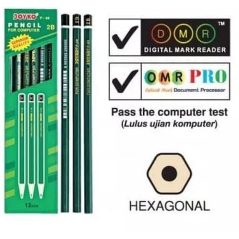 

Pensil 2B Joyko Hijau P88