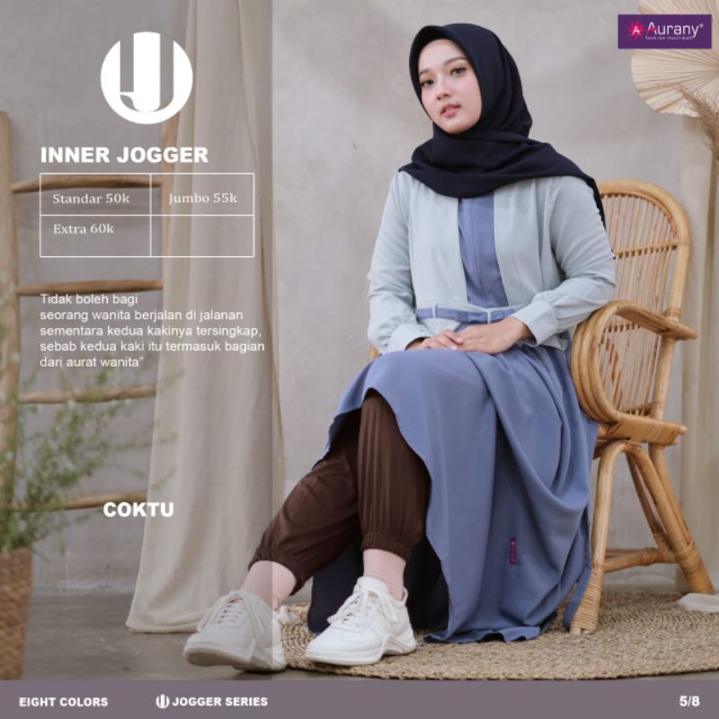 INNER JOGGER AURANY ( CELANA DALAMAN GAMIS )