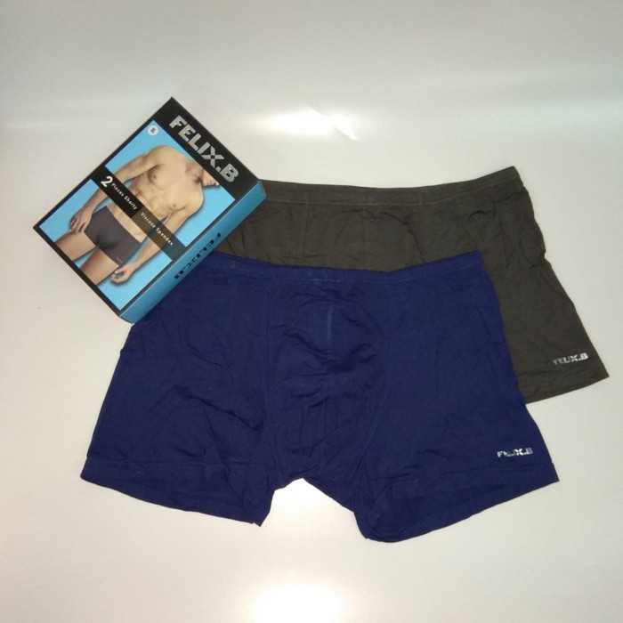 Boxer Pria Dewasa FELIX BUHLER 221059 - Isi 2 - Bahan Viscose Spandek