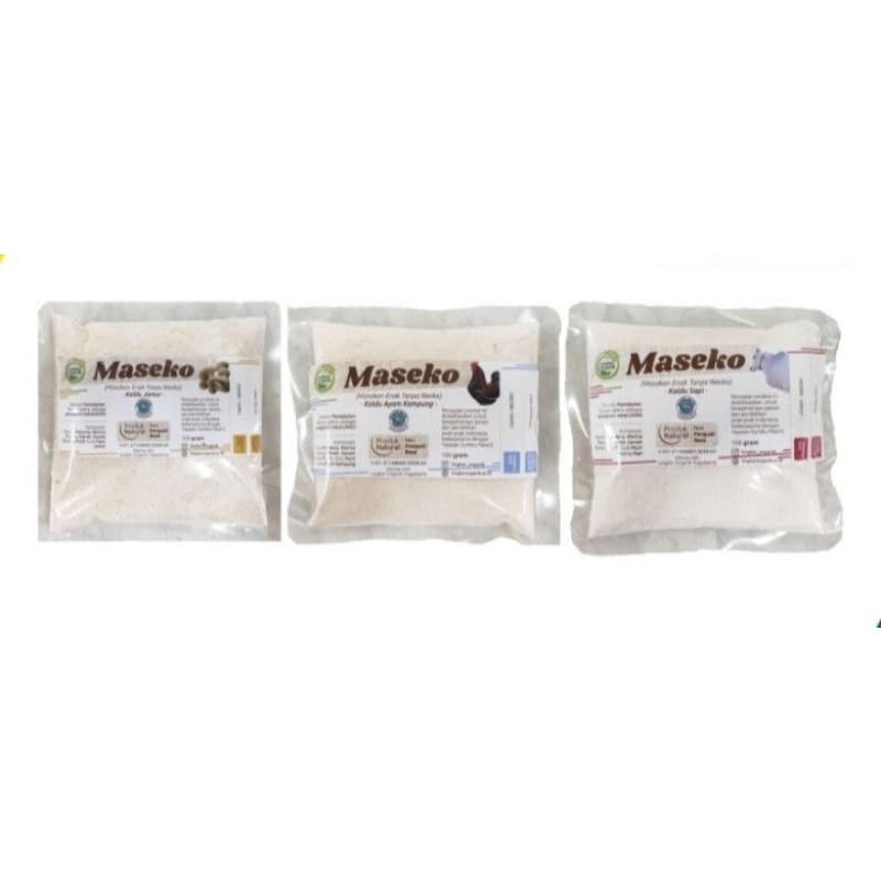 

Maseko Refill Kaldu Organik Sapi/Ayam/Jamur Non MSG lingkar Organik 100gr