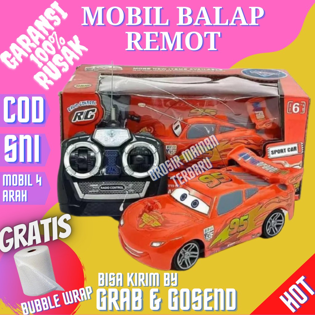 Mainan Mobil Remot Kontrol Anak Laki-laki Pria Cowok Plastik Edukasi Murah Terbaru Import Baru Kecil