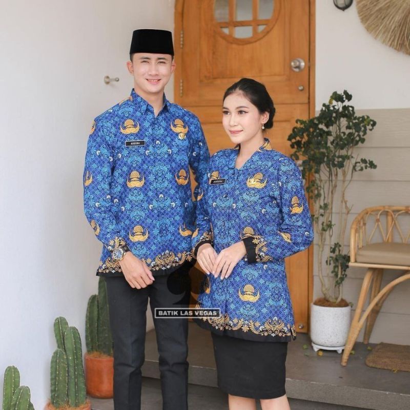 batik korpri terbaru 2022   seragam las vegas batik resmi korpri  batik korpri  batik korpri terbaru