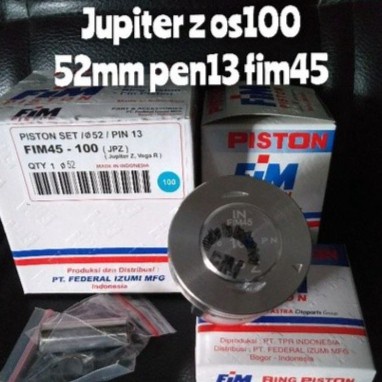 SEHER PISTON KIT FIM45 JUPITER Z VEGA R OS 100 DIM 52 PEN 13