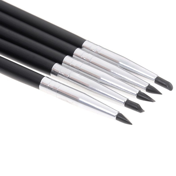 

Alicedental 5pcs dental silicone pen carving tambalan black series DA97