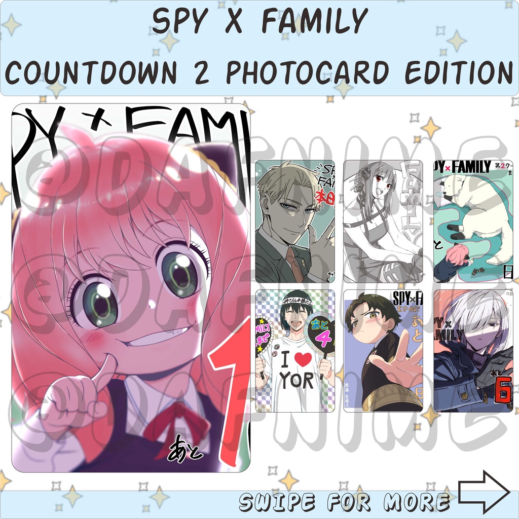 SPY X FAMILY COUNTDOWN 2 EDITION PHOTOCARD ANIME