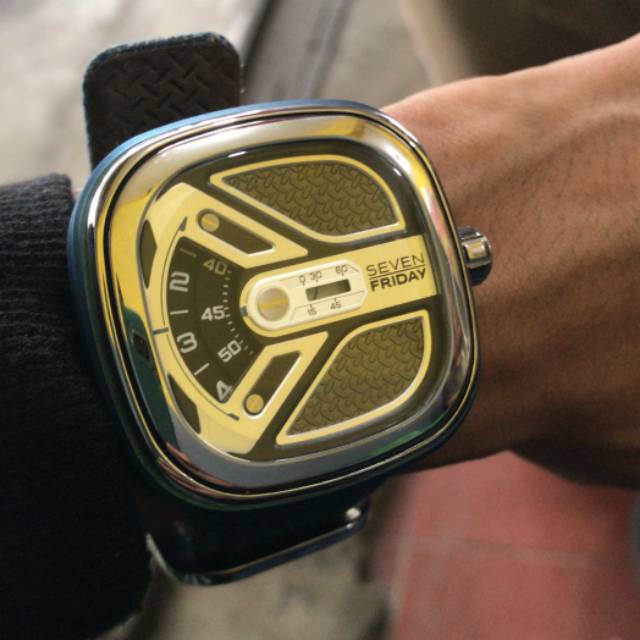 SEVENFRIDAY M1B/01 M-Series Essence Automatic Blue Denim Strap