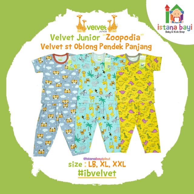  Velvet  Junior  ZOOTOPIA Setelan Baju  pendek Celana Panjang 