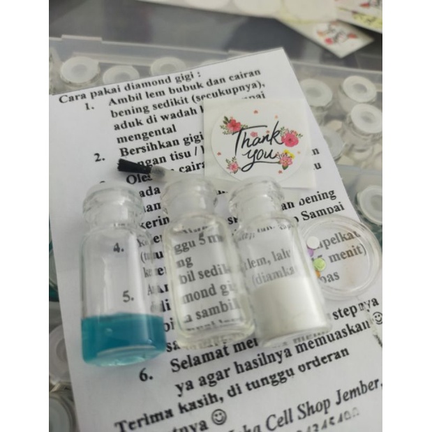 Paket Lem Diamond Gigi (free 4 diamond mix)