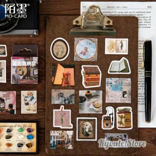 45 pcs sticker deco retro aesthetic old vintage scrapbook