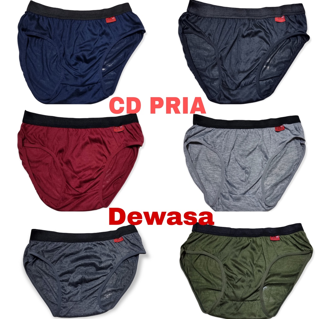 Celana dalam pria CD SEGI TIGA 6pcs dan 3pcs