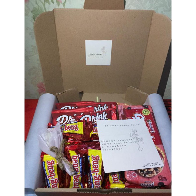 

HAMPERS / GIFT BOX / SNACK BOX / KAFO ULANG TAHUN/ VALENTINE / ANNIVERSARY