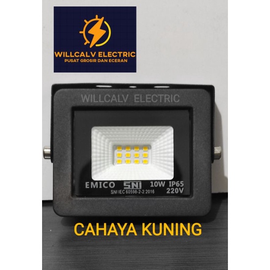 LAMPU SOROT LED KAP HALOGEN LED 10W 10WATT 10 W CAHAYA KUNING