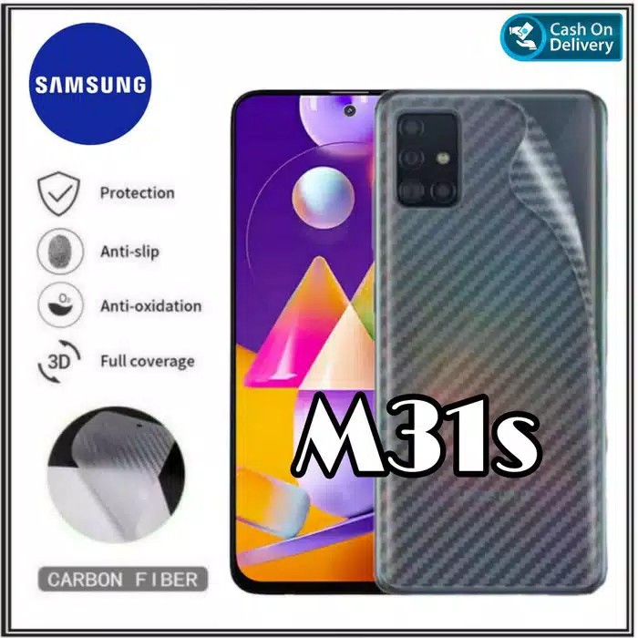 GARSKIN SAMSUNG M SERIES BACK SKIN CARBON ANTI GORES