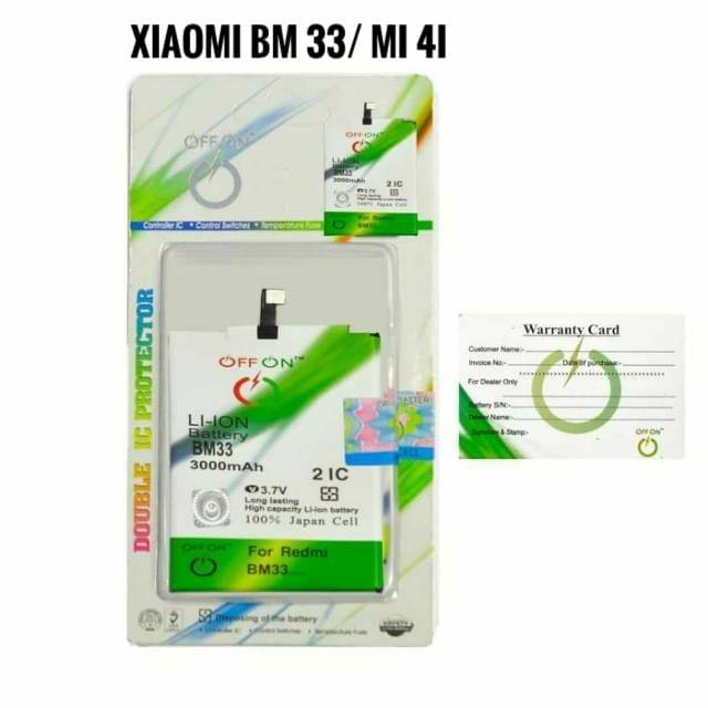 Baterai Batre Batere Double Power OFFON Xiaomi BM33 Mi 4i BM 33 Mi4i Original Battery Batrai