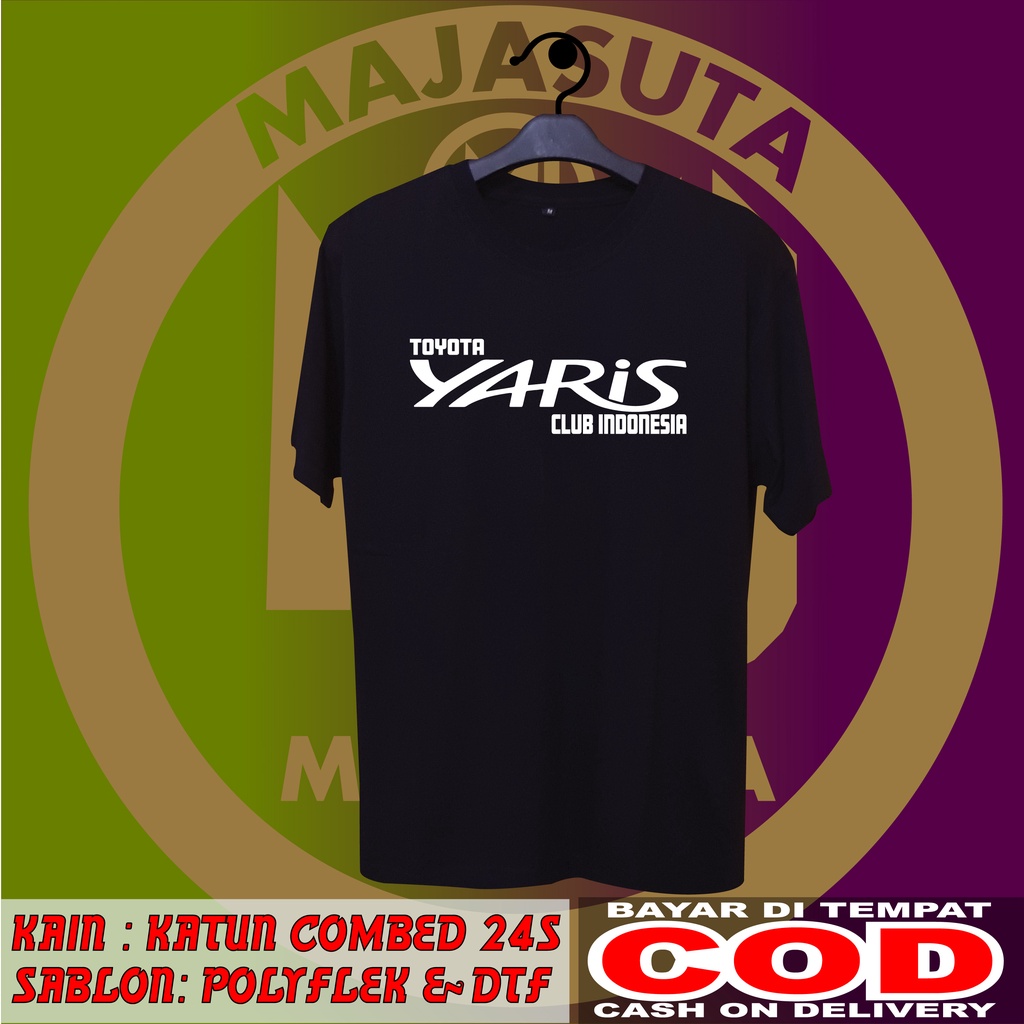 KAOS TOYOTA YARIS CLUB INDONESIA KATUN 24S TEBAL BISA COD